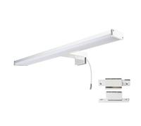 Alpinaluz Applique LED Chromée pour Miroir - 4000K - Éclairage Frontal et Bas - Montage sur Miroir, Mur ou Meuble - IP44 - Aluminium et Acrylique (40cm 10W)