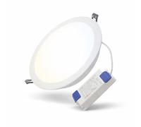 Alpinaluz Downlight LED encastrable professionnel 40W avec système CCT blanc chaud, neutre et froid, CRI>80, boîtier aluminium robuste, diamètre extérieur 23 cm, 120 lm/W, IP44, idéal pour hôtels