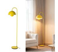 ALPINALUZ Lampadaire forme zêta, métal style nordique , douille E27 jaune
