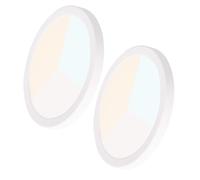 Alpinaluz Lot de 2 plafonniers LED blancs 18 W Ø225 mm - Downlight LED encastrable ou surface, ultra fin 17 mm, CCT 3000K/4000K/6000K, coupe réglable Ø65-200 mm, IP44