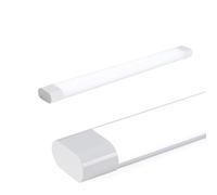 Alpinaluz Luminaire linéaire LED 18 W 60 cm 6000 K blanc froid, Luminaires Intérieur, abat-jour et bloc blanc, ouverture de lumière 180°, design compact et efficace