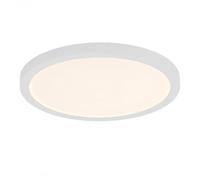 Alpinaluz Plafonnier LED 24 W Ø300 mm blanc - Downlight LED encastrable ou de surface, ultra fin 17 mm, 2400 lm, CCT 3000K/4000K/6000K, IP44, design moderne minimaliste