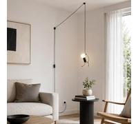 Alpinaluz Suspension E27 avec Prise et Interrupteur, Silhouette Noire