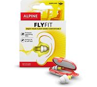 Alpine Bouchons d’Oreilles FlyFit - Régule la Pression d'Air - Prévenir les Douleurs du Tympan - Filtres Souples Conçus pour le Voyage - Confortable Hypoallergénique - Réutilisables