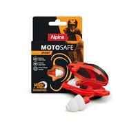 Alpine MotoSafe Sport Bouchons Moto Réduction Vent Bruit 20dB SNR | Pour conduite autoroute et sport | Protège du bruit intense du vent | Réduction élevée | Ajustement sûr