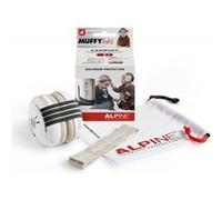 Alpine Casque anti-bruit Muffy Baby - Protection auditive bébé CE, jusqu'à 36 mois, réglable, noir