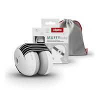 Alpine Casque anti-bruit Muffy Baby - Protection auditive bébé CE, jusqu'à 36 mois, réglable, noir
