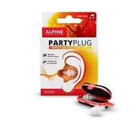 Alpine PartyPlug Bouchons d'oreilles : protections auditives pour la musique (fêtes, festivals et concerts) - Restitution parfaite du son - Hypoallergéniques et réutilisables - Embouts translucides