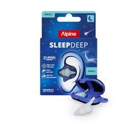 Alpine SleepDeep Bouchons d’Oreilles pour Dormir - Forme Ovale - Gel Anti Bruit Intégré - Confort et Atténuation au Max - Bouchons Anti Bruit avec Filtres Souples (Taille Small/Petite)