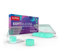 Alpine SoftSilicone - Bouchons d'oreille antibruit pour dormir, nager et se concentrer - Solution confortable contre le ronflement- Atténuation de 28dB - Pack de 12 bouchons d'oreille en silicone