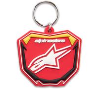 Alpinestars Plate Clévard, Rouge/Jaune/Noir, Taille unique