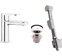Alpinia Mitigeur lavabo avec combiné Bidetta Chrome, monolevier, saillie 110 mm, BGA_027M