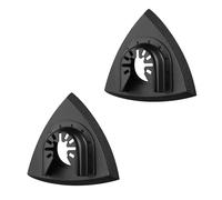 Alppihym Lot de 2 disques abrasifs Delta - 80 mm - Accessoire optimal pour Fein Multimaster, Bosch, Parkside, Ryobi, Worx, Workzone et plus encore - Outil multifonction - Papier abrasif