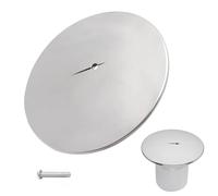 Alrens Couvercle de vidange de douche carré en PVC universel de rechange pour receveur de douche avec vis