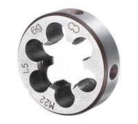 Alriedy Filière ronde M22 x 1,5, jauge de filetage en pouces Unc Unf, taraudeuse, 1,5 mm, métrique, rond, droitier
