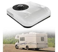 ALSUP Le climatiseur 12V/24V DC，Roof air Conditioner est Applicable aux camions, véhicules de Loisirs, Bus, excavateurs, Camping-Cars, véhicules agricoles, etc. air conditionné Froid,White-12V