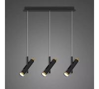 Altavola Design Lunette lampe suspendue 6x3 W noir-doré LA062/CL3_black