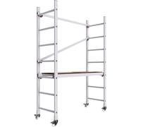 ALTEC AluCombine® 1.0 - 300 | Echafaudage aluminium à échelles | 3m de hauteur de travail | Echafaudage 2 en 1 | 4x roulettes Ø80mm | Directement du fabricant | EN 131 | Echafaudage de travail | Echaf