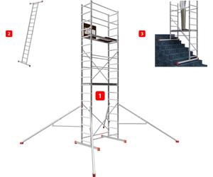 ALTEC AluCombine 4.0 - 600 | Echafaudage à échelles | Traverse | Flèche triangulaire | 6m