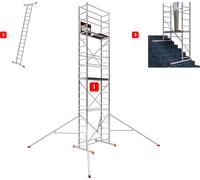 ALTEC AluCombine 4.0 - 700 | Echafaudage à échelles | Traverse | Flèche triangulaire | 7m