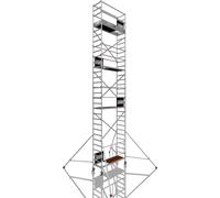 ALTEC AluKlik 2.0 1000 | AH 10 m | Largeur 0,7 m | Echafaudage roulant | Echafaudage pliant