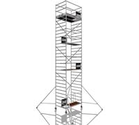 ALTEC AluKlik 2.0 1000 XXL | AH 10 m | Largeur 1,35 m | Echafaudage roulant | Echafaudage pliant