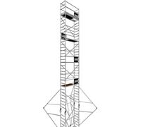ALTEC AluKlik 2.0 1100 | AH 11 m | Largeur 0,7 m | Echafaudage roulant | Echafaudage pliant