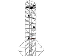 ALTEC AluKlik 2.0 1100 XXL | AH 11 m | Largeur 1,35 m | Echafaudage roulant | Echafaudage pliant