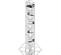 ALTEC AluKlik 2.0 1300 XXL | AH 13 m | Largeur 1,35 m | Echafaudage roulant | Echafaudage pliant