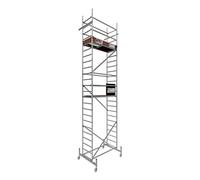 ALTEC Rollfix 1.0 700 | 7 m Ah | Roues (Ø 125 mm) | Traverse standard | Fabriqué en Allemagne | TÜV | Charge maximale 200 kg/m² | Échafaudage de travail en aluminium