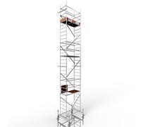 ALTEC Rollfix 1.0 900 | 9 m Ah | Roues (Ø 150 mm) | Traverse standard | Fabriqué en Allemagne | TÜV & GS | Charge maximale 200 kg/m² | Échafaudage de travail en aluminium | Échafaudage