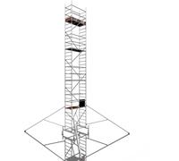 ALTEC Rollfix 1000 | roulettes incluses (Ø 125 mm) | traverse standard | 4x stabilisateurs triangulaires | échafaudage roulant