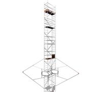 ALTEC Rollfix 1000 | roulettes incluses (Ø 150 mm) | traverse extensible | 4x stabilisateurs triangulaires | échafaudage roulant