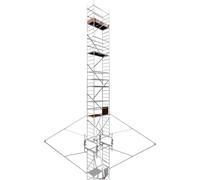 ALTEC Rollfix 1000 | roulettes incluses (Ø 150 mm) | traverse standard | 4x stabilisateurs triangulaires | échafaudage roulant