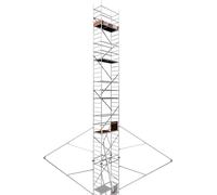 ALTEC Rollfix 2.0 1000 | avec plaques de base | 4x stabilisateurs triangulaires | échafaudage roulant