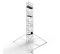 ALTEC Rollfix 2.0 1000 - Roulettes incluses (Ø 125 mm) - 4 stabilisateurs triangulaires - Echafaudage de chantier