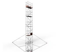 ALTEC Rollfix 2.0 1000 | avec plaques de base | 4x stabilisateurs triangulaires | échafaudage roulant