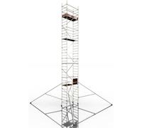 ALTEC Rollfix 2.0 1000 - Roulettes incluses (Ø 125 mm) - 4 stabilisateurs triangulaires - Echafaudage de chantier