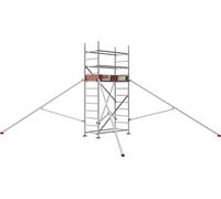 ALTEC Rollfix 2.0 400 | avec plaques de base | 4x stabilisateurs triangulaires | échafaudage roulant