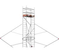 ALTEC Rollfix 2.0 500 | avec plaques de base | 4x stabilisateurs triangulaires | échafaudage roulant