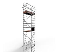 ALTEC Rollfix® 2.0 600 | 6m de hauteur de travail | Roues pivotantes avec frein (Ø125mm) | Ancrage mural | Made in Germany | TÜV | Charge admissible 200kg/m² | DIN EN 1004-1 | Echafaudage aluminium
