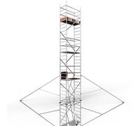 ALTEC Rollfix 2.0 800 | avec plaques de base | 4x stabilisateurs triangulaires | échafaudage roulant