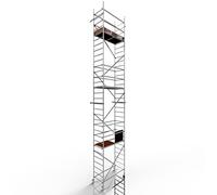 ALTEC Rollfix 2.0 900 | 9m de hauteur de travail | Roues pivotantes avec frein (Ø125mm) | Ancrage mural | Made in Germany | TÜV | Charge admissible 200kg/m² | DIN EN 1004-1