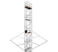 ALTEC Rollfix 2.0 900 | avec plaques de base | 4x stabilisateurs triangulaires | échafaudage roulant