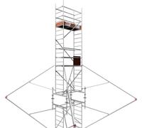 ALTEC Rollfix 600 | plaques de base incluses | traverse standard | 4x stabilisateurs triangulaires | échafaudage roulant