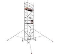ALTEC Rollfix 700 | roulettes incluses (Ø 150 mm) | traverse extensible | 4x stabilisateurs triangulaires | échafaudage roulant