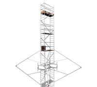 ALTEC Rollfix 800 | incl. roulettes (Ø 125 mm) | traverse extensible | 4x stabilisateurs triangulaires | Echafaudage roulant