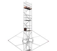 ALTEC Rollfix 800 | roulettes incluses (Ø 150 mm) | traverse standard | 4x stabilisateurs triangulaires | échafaudage roulant