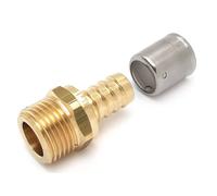 Altech Raccord Droit à Écrou Fixe - Tube PER à Sertir - 16 mm vers 12 x 17