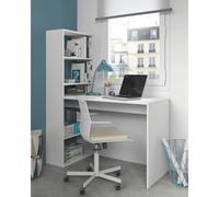 Alter Bureau réversible avec bibliothèque - Blanc